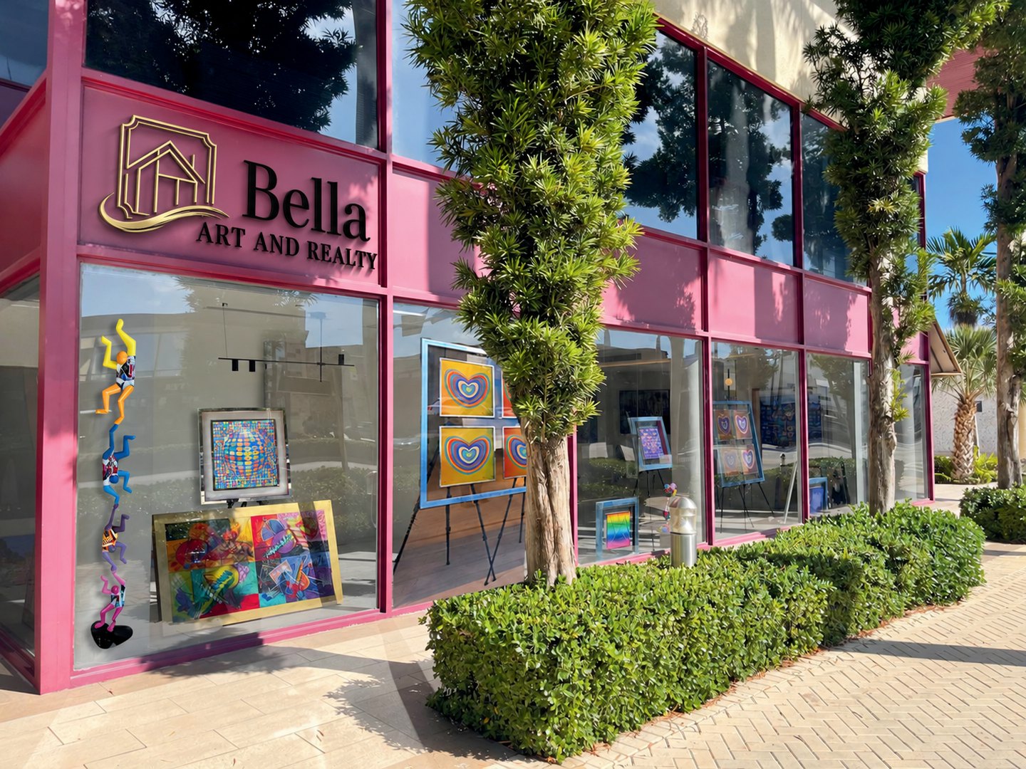 The Bella Art and Realty gallery on Kane Concourse, Bay Harbor Islands